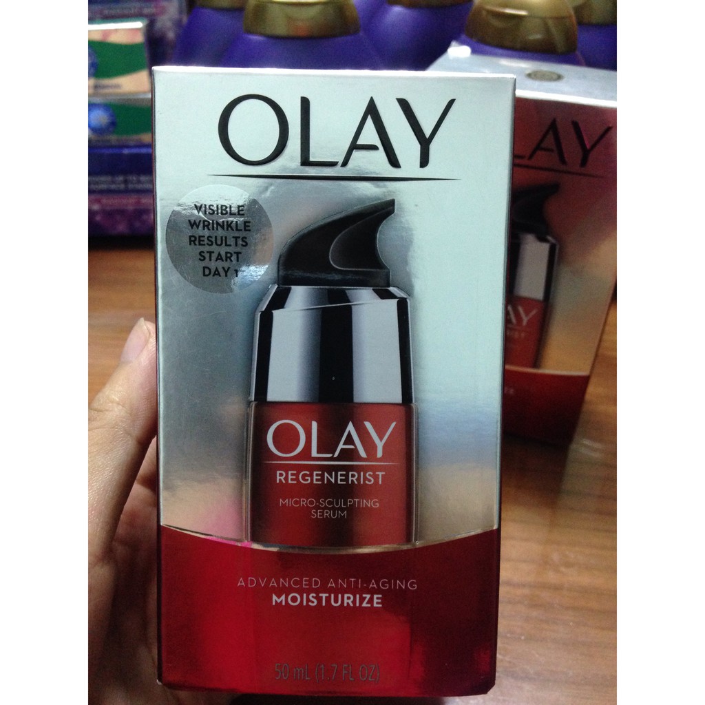 [Date 2021] Serum  Olay Regenerist Micro-Sculpting Loại bỏ tế bào lão hóa, làm trắng và chống sạm da ( 50ml )