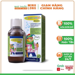 Fitobimbi Broncamil - Siro thảo dược hỗ trợ giảm ho đờm, ho do nhiễm lạnh, viêm họng, viêm phế quản (Chai 200ml)