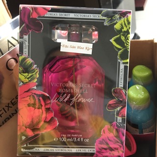 Hàng nội địa Mỹ Nước Hoa Victoria’s Secret Bombshell Wild Flower EauDe Parfum Rollerball 100ml