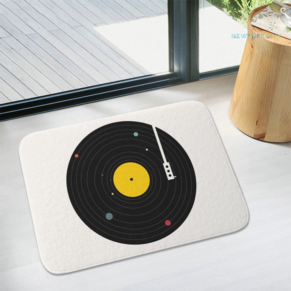 Thảm lót cửa chùi chân Chống Trượt Họa Tiết Bông Hoa / Mặt Trăng / Nụ Hôn Trang Trí Nhà Cửa