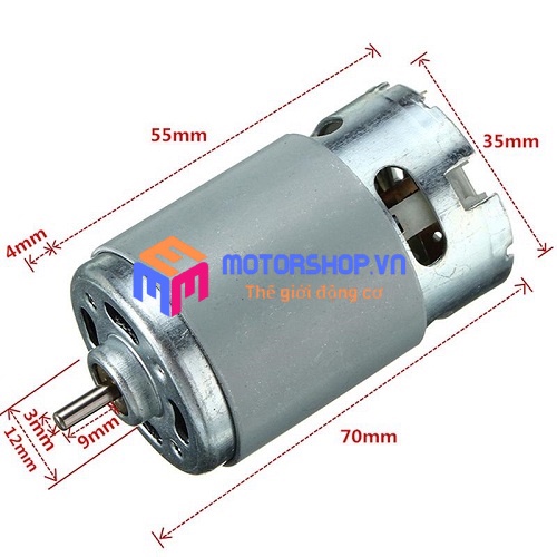 ĐỘNG CƠ MÁY KHOAN PIN SIÊU KHỎE GRS550-25V 12 RĂNG