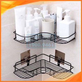 Kệ góc, giá đỡ khung sắt treo dán góc tường siêu chắc-kệ góc dáng tường