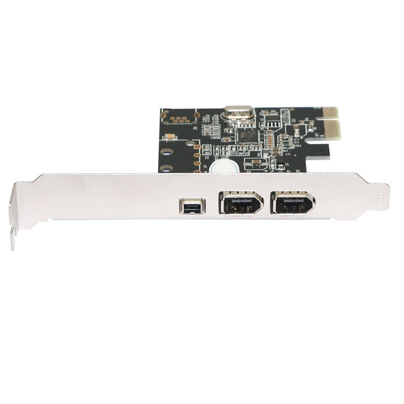 PCI-E 1X To 1394 Card 3 Port DV HD Video Capture Card Pcie To 1394A 6Pin 4Pin Port Adapter Card for Desktop PC Hot-Swap.