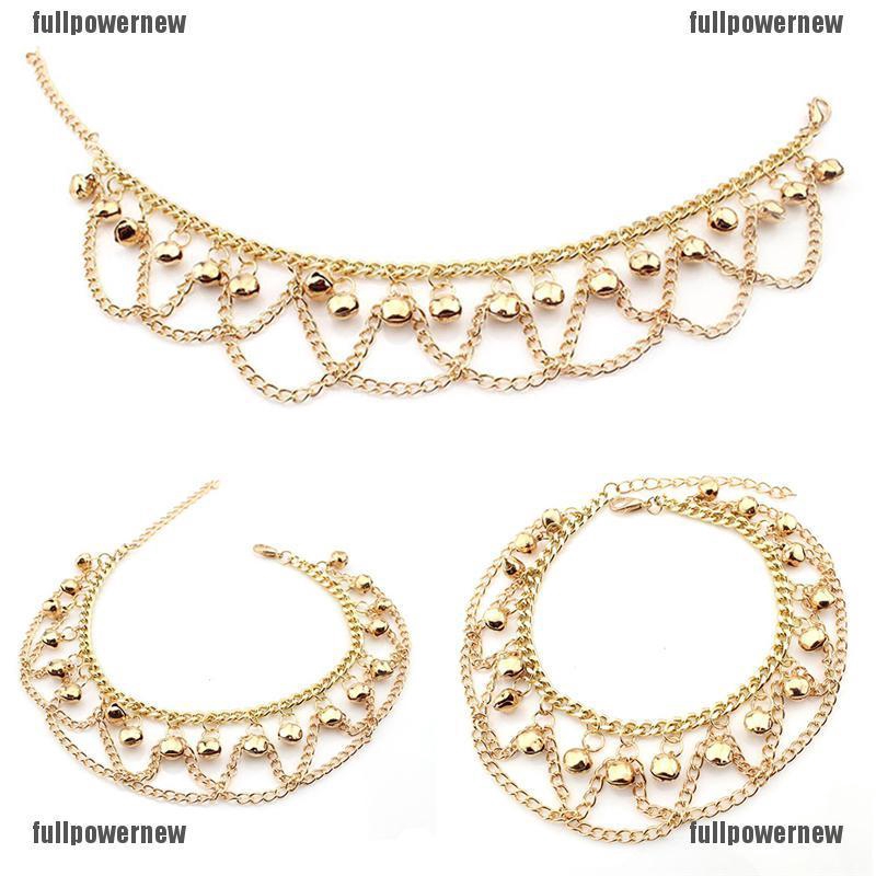 Lắc cổ chân mạ vàng / bạc đính đá pha lê | BigBuy360 - bigbuy360.vn