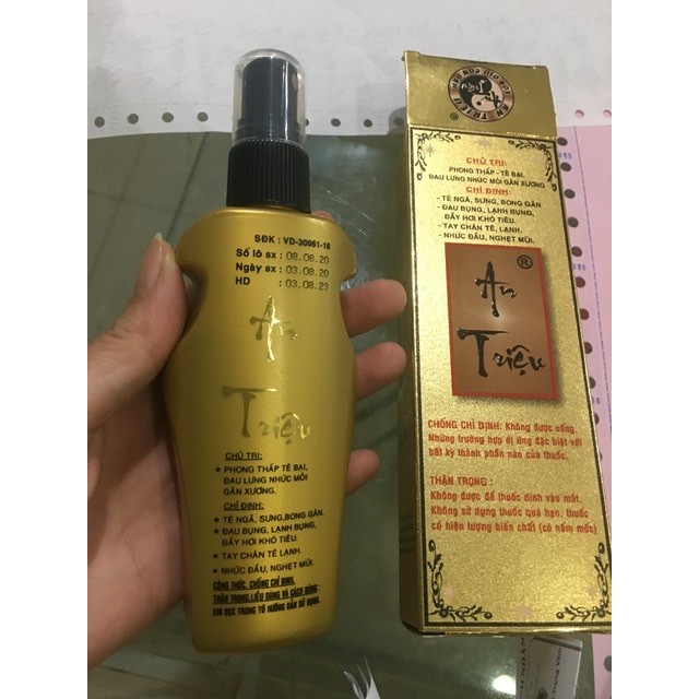 Dầu xoa bóp giảm đau An triệu chai 100ml