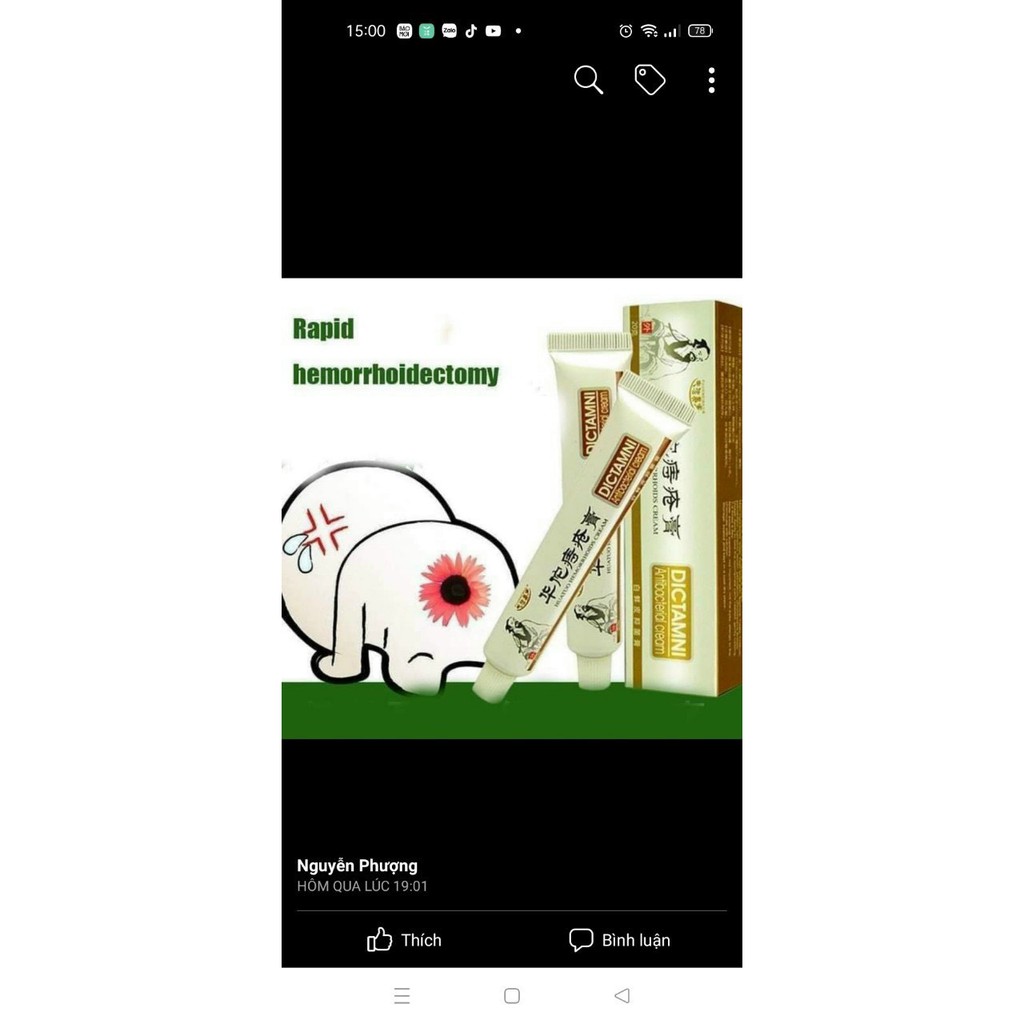 Kem bôi ngoài da trĩ nứt kẽ hâu môn dictamni 20gr 4.6 | BigBuy360 - bigbuy360.vn
