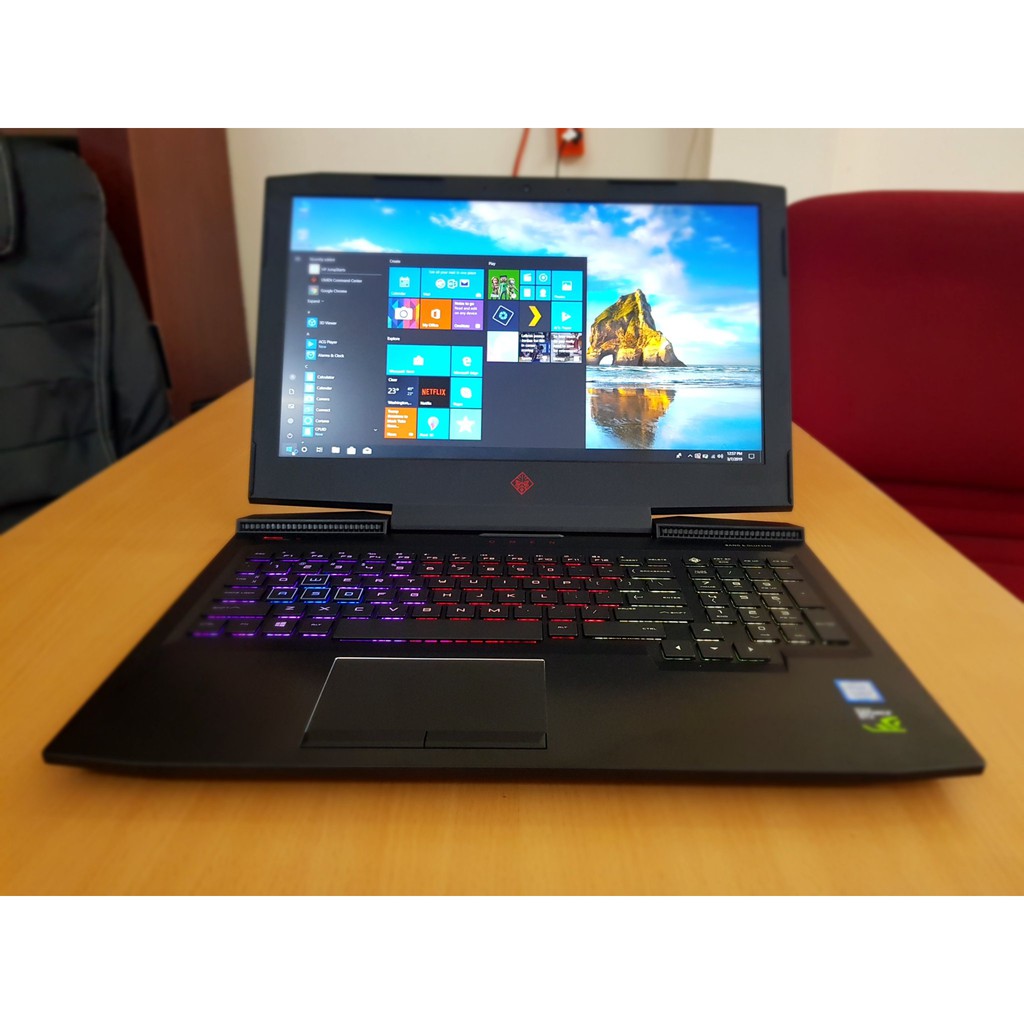 Laptop chơi game HP OMEN 15 (Core I7-8750H 12CPU, Ram 16GB, SSD NVMe 256GB + HDD 1TB, VGA GeForce GTX 1060 6GB, FullHD)