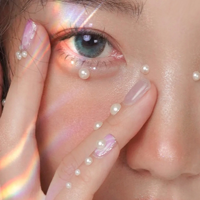 Hạt ngọc trai trắng tự dính dùng trang điểm chuyên nghiệp kích thước 3mm 4mm 5mm 6mm