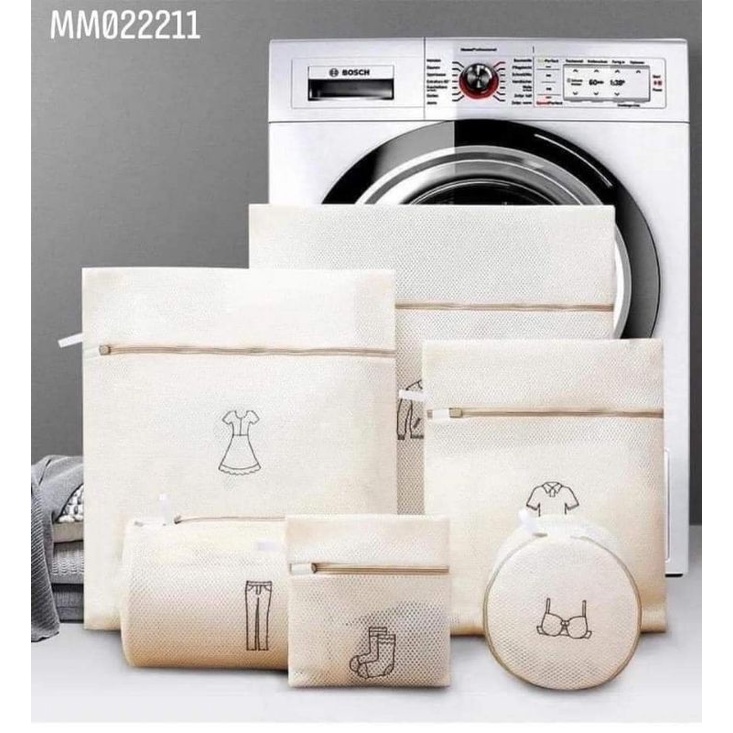 (Sẵn) SET TÚI LƯỚI GIẶT ĐỒ 6 MÓN 3 LỚP CAO CẤP MẪU MỚI NHẤT