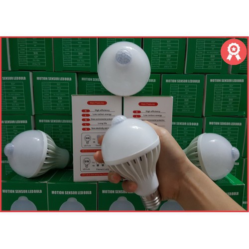 Bóng led cảm ứng RADA, chuyển động là sáng