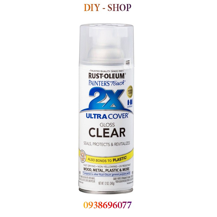 Sơn xịt mờ màu Trong - 2X Ultra Cover Clear Spray ( Sơn phủ làm mờ cao cấp đến từ Mỹ )