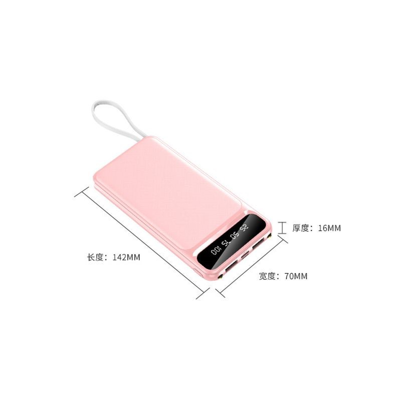 Sạc dự phòng mini YM228 20000mAh màu sắc tươi tắn dễ thương