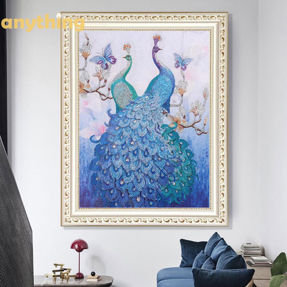 Tranh đính đá tự làm hình chim công 5D hình chim công | BigBuy360 - bigbuy360.vn