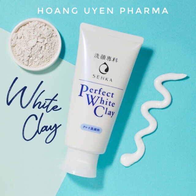 Sữa rửa mặt tạo bọt chiết xuất đất sét trắng Senka Perfect White Clay 120gr