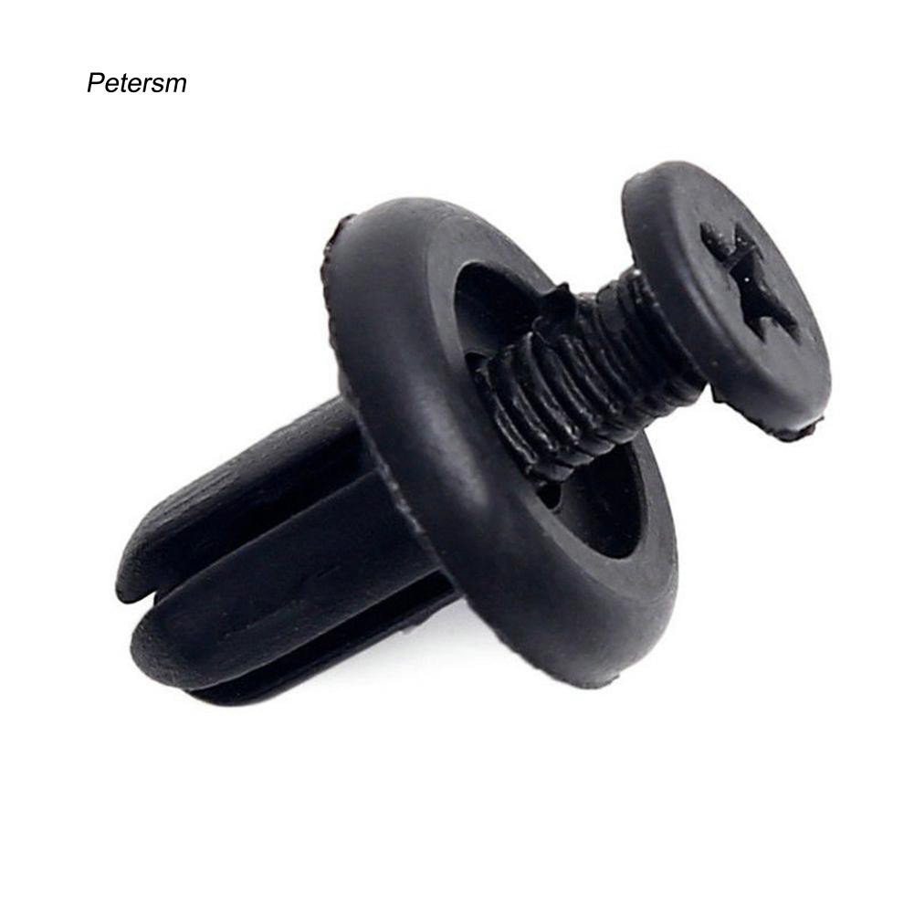 Bộ 100 đinh tán nhựa 6mm chuyên dụng cho xe hơi