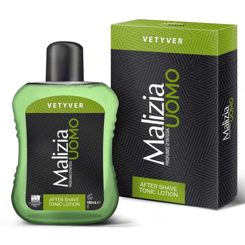 Nước dưỡng da sau cạo râu Malizia Vetyver After shave tonic Lotion 100ml