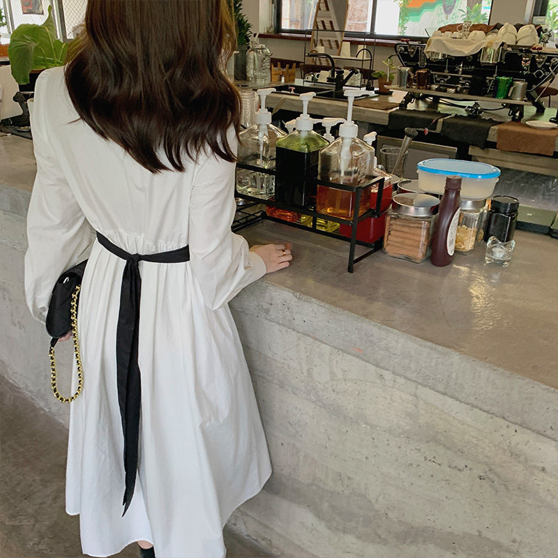 Set Đầm Sơ Mi Trắng Dài Tay Và Đầm Dây Thời Trang Dành Cho Nữ | BigBuy360 - bigbuy360.vn
