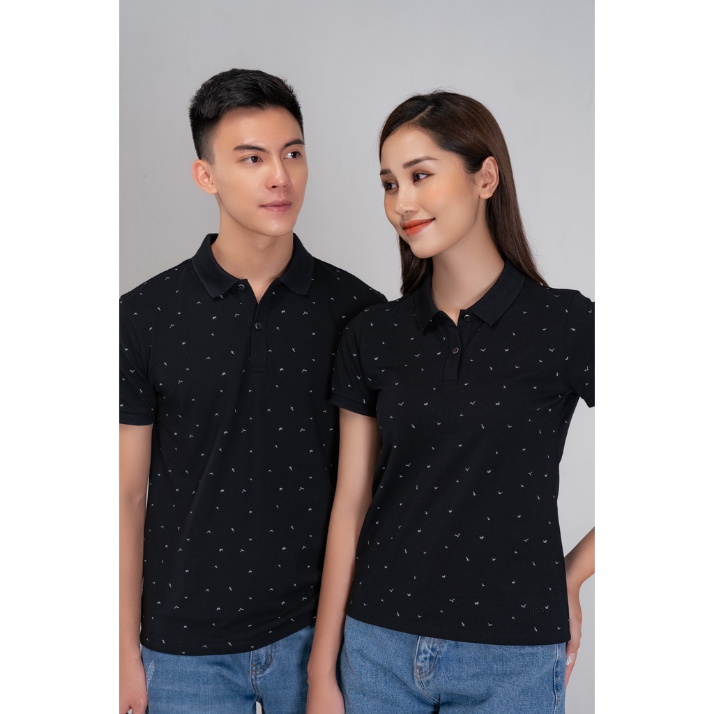 Áo polo nữ YODY thun gân mỏ nẹp vải cotton APN5286