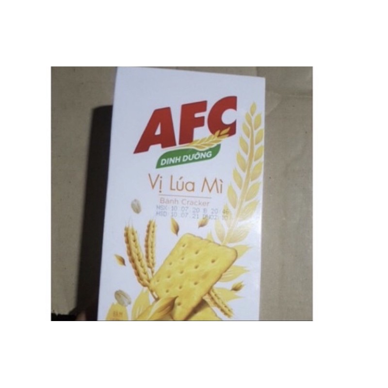 Bánh AFC hộp 100g vị lúa mì, rau cải