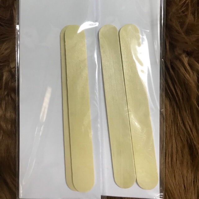 Giấy wax lông và que gạt sáp (50 giấy wax và 2 que gạt)