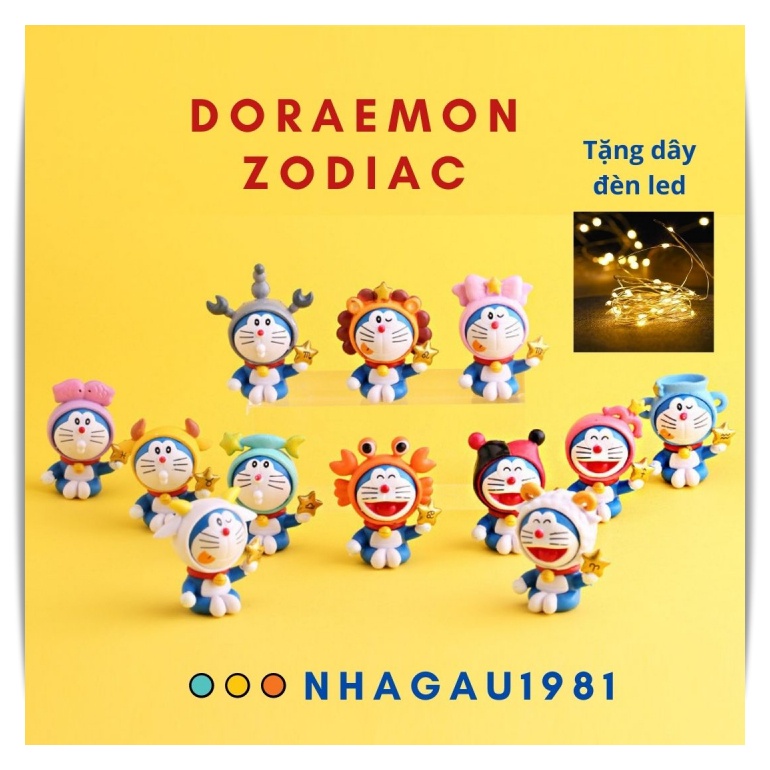 Mô Hình Doraemon Zodiac 12 Cung Hoàng Đạo Siêu Dễ Thương Shop NHAGAU1981
