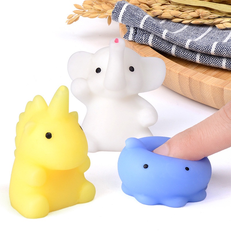 Đồ Chơi Xốp Squishy Giảm Stress Hình Động Vật Dễ Thương Cho Bé Squishy Mini Mochi giá rẻ thú silicon dẻo bóp tay, đồ chơi giảm stress