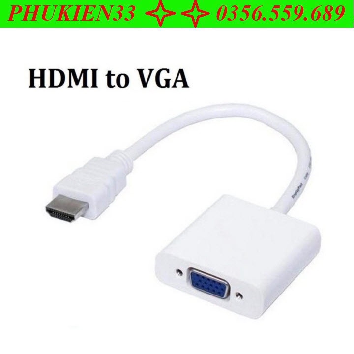 CÁP CHUYỂN ĐỔI HDMI RA VGA,CÁP HDMI - VGA (CHUYỂN HDMI RA VGA)