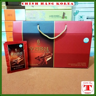 Nước hồng sâm hàn quốc cao cấp Woori, nước sâm xách 30 gói, tranglinh