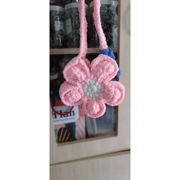 Túi len hoa cúc Len Nhung Xù - BloomFlower Bag - Tặng kèm charm xinh xắn