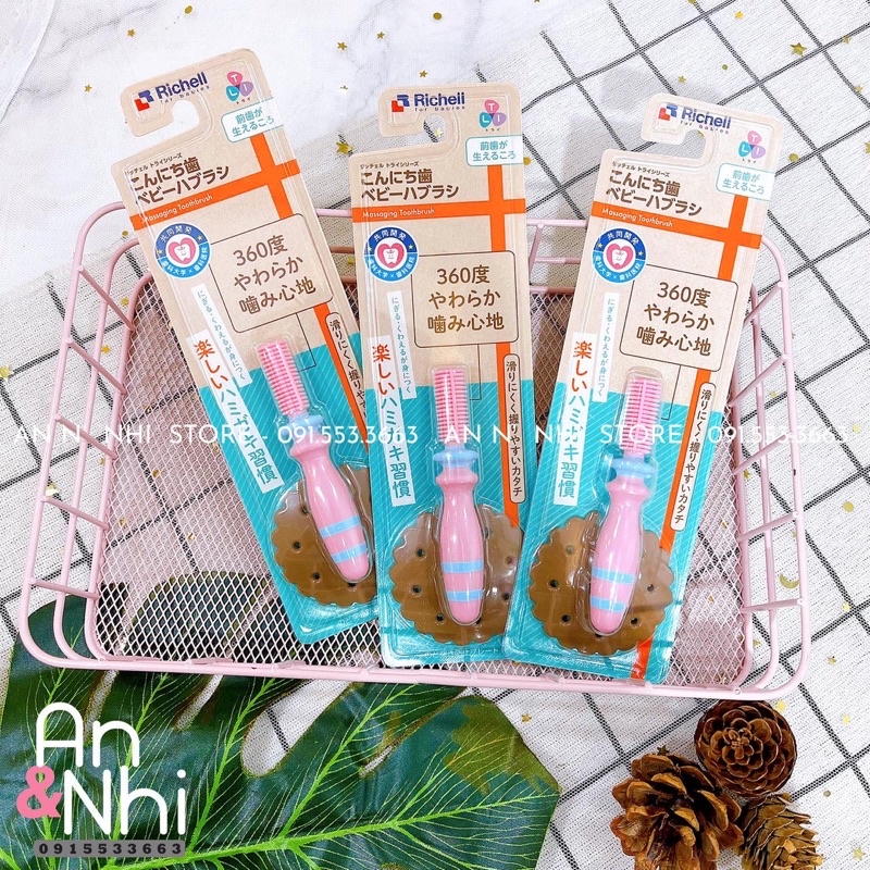 BÀN CHẢI RICHELL 3 BƯỚC CHO BÉ YÊU