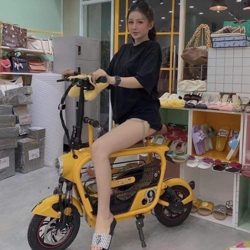 Xe Điện Hotgirl LHAZE - Xe Điện Thông Minh Gấp Gọn - Xe Đạp Điện Chính Hãng - Pin Lithium 12A - Bảo Hành 18 Tháng
