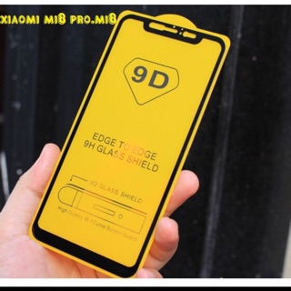 Kính cường lực 9D full màn cho xiaomi mi 8/Mi 8 pro tặng keo chống hở mép