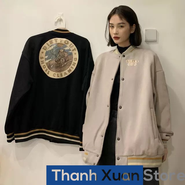 Áo Khoác Bomber Dirty Bóng Chày