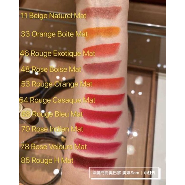 Son Hermes limited chính hãng 71 74 76 81 17 35 52 94 64 62 85 21 18