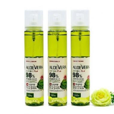 Xịt khoáng lô hội dưỡng ẩm, giảm thâm sẹo Aloe Vera Hàn Quốc 125ml