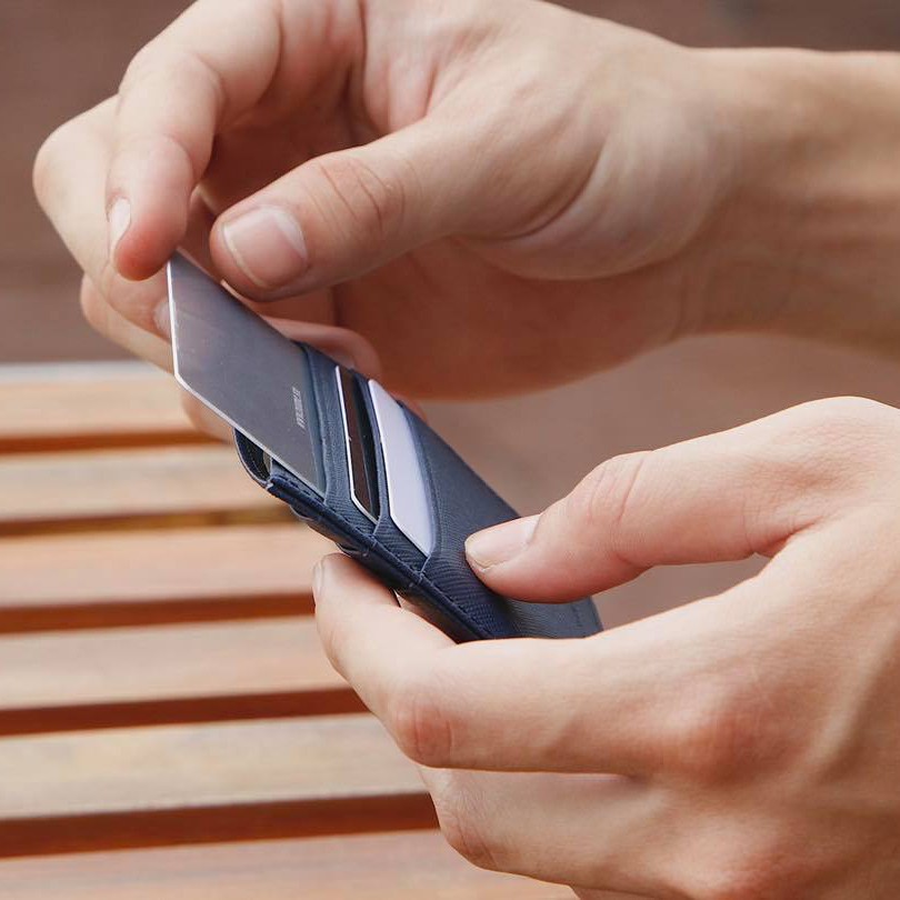 VÍ MINI ĐỰNG THẺ Cardholder ZERO Da Saffiano Nhập Khẩu Cao Cấp Chống Thấm Nước Unisex Nam Nữ DOLANTO | BigBuy360 - bigbuy360.vn