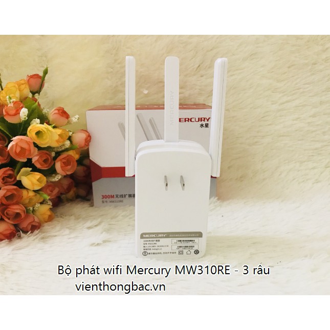 Bộ kích wifi Mercury MW310RE- 3 râu