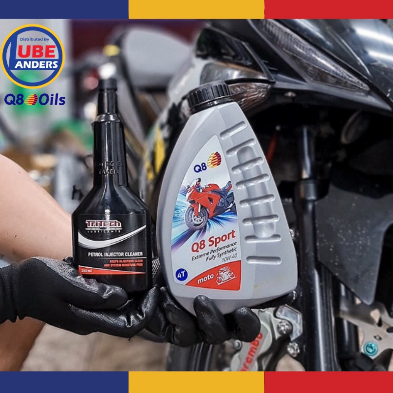 Nhớt xe máy Q8 Sport 4T 10W40 tổng hợp 100% nhớt xe máy số, nhớt xe tay ga 1000ml 1L