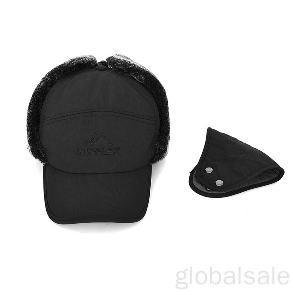 Mũ thiết kế bịt tai giữ ấm chống nước mùa đông tiện dụng khi trượt tuyết/đi bộ