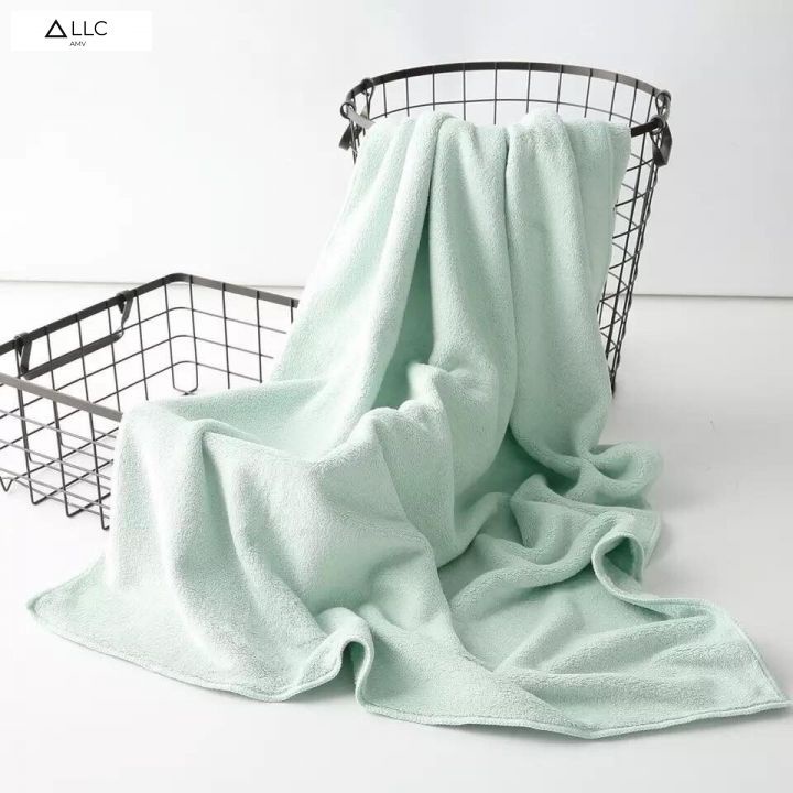 Khăn tắm Hàn Quốc 100% cotton cao cấp kt 1m4x70 siêu dày thấm hút tốt, không đổ lông, không ra màu