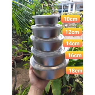 Bộ 5 Thố Inox Có Nắp Đậy