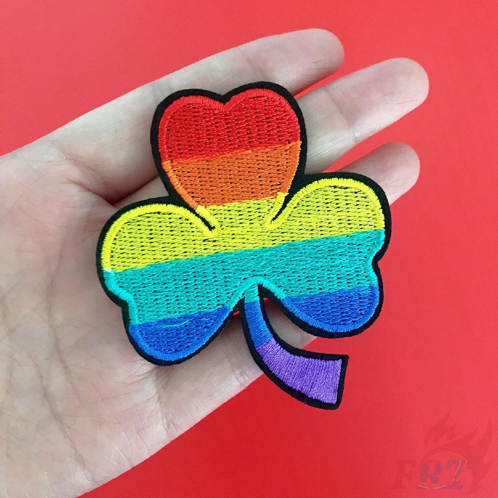 &gt; Ready Stock &lt; ☸ INS - Rainbow Patch ☸ 1Pc Diy Sew On Iron On Patch （Rainbow - Series 02）