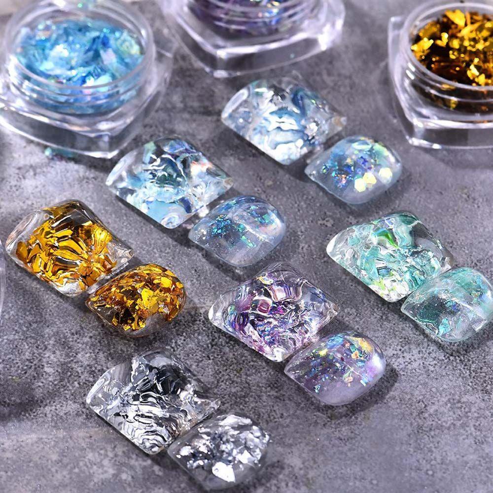 Kim Sa Đính Móng Nghệ Thuật|Giấy Lấp Lánh Kẹo Trang Trí Móng Tay