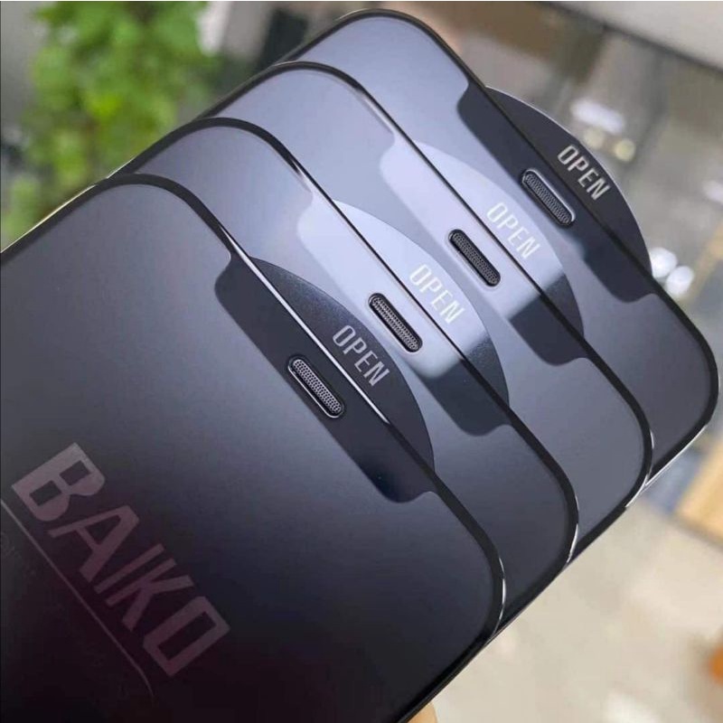 Kính cường lực iphone - kính cường lực BAIKO kinh kong siêu cứng, chống bụi, không mẻ cạnh
