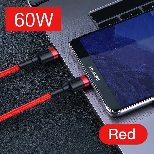 Cáp sạc nhanh Baseus cổng Type-C PD 60W - Hàng chính hãng - Typec to type C 60w sạc nhanh PD - CHÍNH HÃNG abs