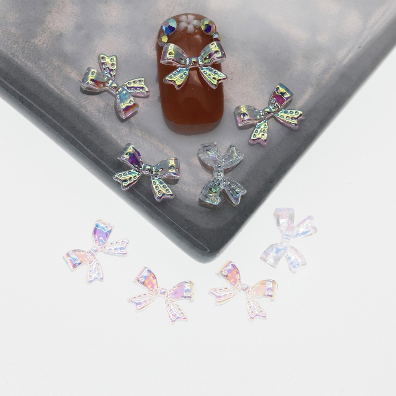 Set 200 Phụ Kiện Nơ 3D Trang Trí Móng Tay Nghệ Thuật