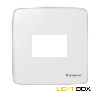 Mặt vuông dùng cho 1,2,3 thiết bị Panasonic Minerva màu trắng