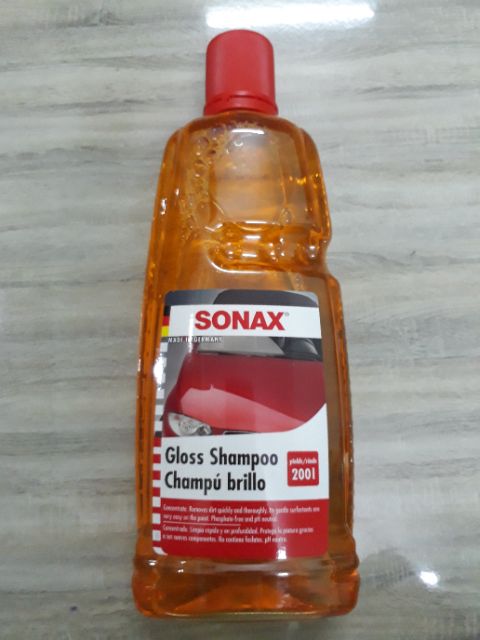 Nước rửa xe cao cấp siêu bóng Sonax Gloss Shampoo vàng 1L