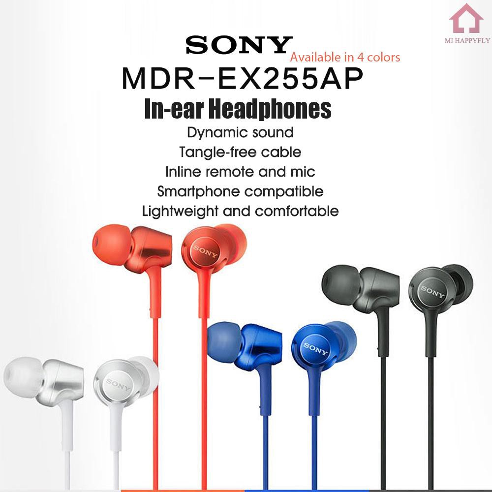 Tai Nghe Nhét Tai Mi Sony Mdr-Ex255Ap Có Mic Chất Lượng Cao