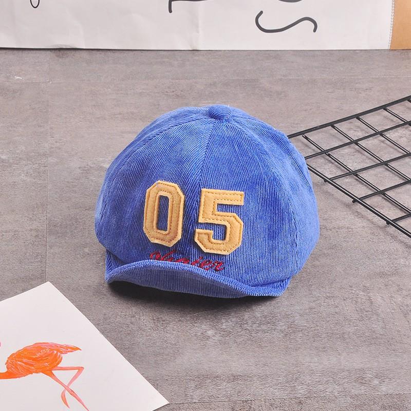 Nón lưỡi trai thêu chữ phong cách Hàn Quốc dành cho các bé